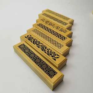 Calming Aroma Carved Wooden Box Agarwood Oud Incense Sticks Gift Set | Stress Relief Fragrance <b>Burner</b> Wood Incense Holder - Product Image 3