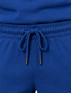 Ensemble de survêtement sport bleu pour homme : haut à col rond et pantalon de jogging pour l'entraînement athlétique - Product Image 5