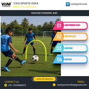 Kit d'arches de passe de football robustes et personnalisables pour l'agilité en extérieur, avec piquets de sol, en PVC et métal, pour l'entraînement de vitesse - Product Image 2