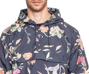 Chaqueta cortavientos de nailon para hombre hecha a medida, chaqueta de talla grande con estampado de flores de verano, chaqueta de nailon con tinte anudado de secado rápido - Product Image 4