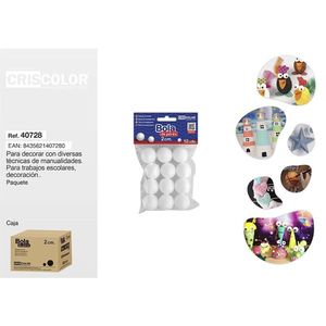 BOLA Palline in Schiuma Porex da 2cm, 12 Pezzi, per Lavori Artigianali - Product Image 1