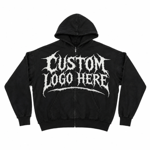 Unisex Winter 430gsm 100% Cotton Fleece Oversized Regular Fit Embroidered Hoodie - Product Image 1