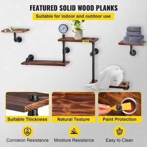 Scaffali a 5 piani in legno Floating, - Product Image 5