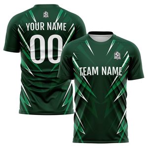 เสื้อฟุตบอลแบบกำหนดเองสำหรับผู้ชาย แขนสั้น พิมพ์ลายแบบซับลิเมชั่น ระบายเหงื่อได้ดี 100% โพลีเอสเตอร์ พร้อมชื่อทีมและหมายเลข คอเสื้อแบบคอกลม สำหรับผู้ใหญ่ - Product Image 2