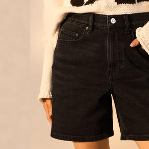 Shorts en jean pour femme, tendance saisonnière, coupe facile, prêts à la vente, prix de gros 2026, direct usine, quantité OEM, prix compétitif - Product Image 3