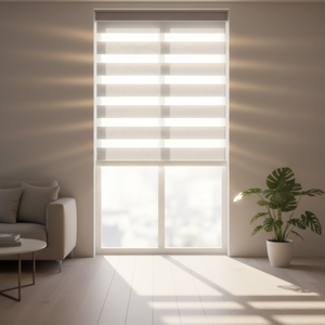 Persianas Zebra Motorizadas Inteligentes de Tamaño Personalizado, Compatibles con HomeKit, Doble Capa Día/Noche con Mecanismo de Resorte para Ventanas Grandes - Product Image 6