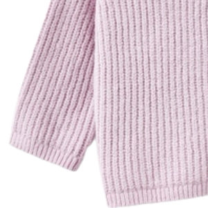 Cárdigan de punto rosa claro para bebé con texto de corazón, suéter de algodón suave de manga larga con botones frontales para recién nacidos, bebés y niños pequeños - Product Image 3