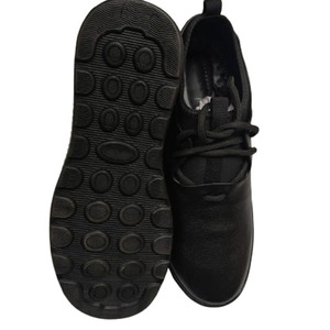 <b>Lightweight</b> Premium Black <b>Men's</b> Casual <b>Shoes</b> Textured Leather Finish Medicated PU Foam Insole Comfortable Durable PU Rubber Sole - Product Image 5