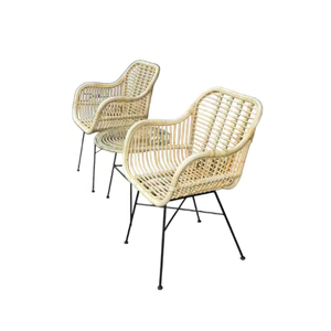 Chaises de salle à manger en fer de qualité supérieure au design contemporain pour restaurant et terrasse, couleur personnalisable, prix de gros - Product Image 2