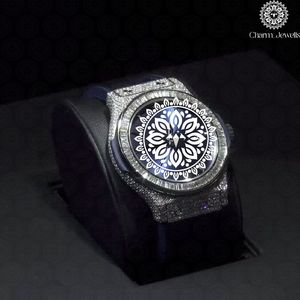 Montre de luxe pour homme Charm Jewels, boîtier en acier inoxydable de 40 mm, cadran en verre, mouvement mécanique analogique, date automatique, étanche 10 bars - Product Image 4