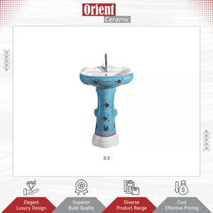 Wholesale Manufacturing High Quality Commercial Usage White Ceramic Sanitary Ware Wash <b>Basin</b> Pedestal at Best Market Price - Product Image 2