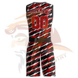 Ensemble d'uniformes de basketball respirants, à séchage rapide, légers, avec logo personnalisé imprimé, en matière 100 % polyester - Product Image 3
