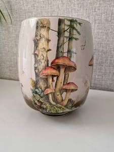 Linea Exports Inc ceramic multicolor <b>vase</b> Glossy multicolor ceramic floral Traditional tabletop ceramic <b>vase</b> - Product Image 5