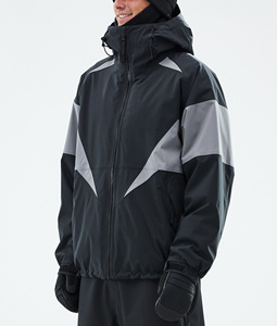 Veste de ski/snowboard 2026 noire et grise, imperméable, respirante, coupe-vent, isolée, pour l'hiver, fabrication sur mesure OEM - Product Image 1