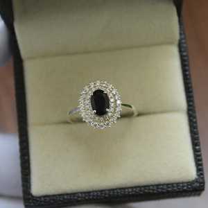 Natural Black Onyx <b>Ring</b> Handcrafted S925 Sterling Silver <b>Dainty</b> Wedding <b>Ring</b> Elegant Fine Jewelry For Women - Product Image 3