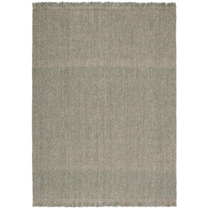 Tapis moderne en laine rectangulaire, couleur unie, fait main, tissage plat, pour salon, décoration intérieure, à poils fins, avec envers en jute - Product Image 3