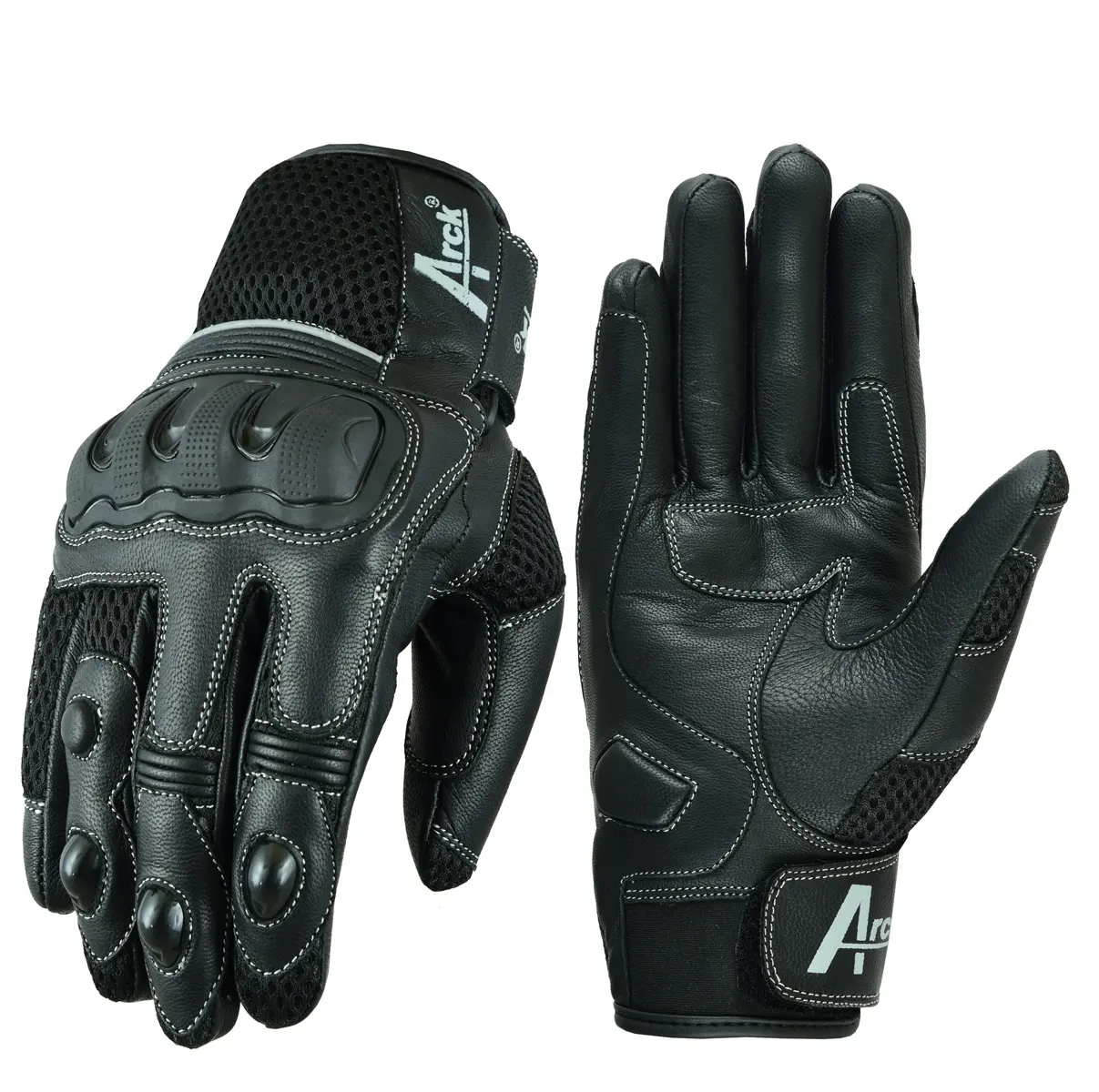 Customized Leather Waterproof Motorcycle Riding Breathable Gloves Touchscreen Free Samples in UK