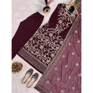 Designer Women's Party Wear Top-Bottom and Beautiful Dupatta Set - Product Image 5