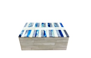 Handmade Camel Bone Inlay Classic Eco-Friendly <b>Stackable</b> Multifunctional Rectangular Tabletop Jewelry <b>Storage</b> Box for Living - Product Image 6