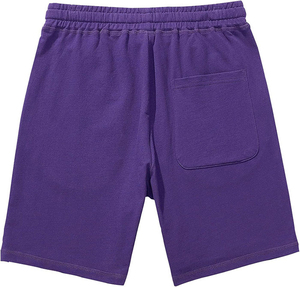Shorts Bermuda en Coton pour Hommes avec Cordon de Serrage, Taille Élastique, Couleur Unie, Poches Latérales, Tissu Tricoté Respirant - Product Image 2