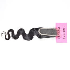 Extensions de cheveux naturels indiens vierges à cuticules alignées pour femmes, 10-32 pouces, avec closure HD 2*6, tissage double fait à la machine - Product Image 2