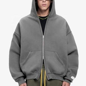2025 Men's Zip up <b>Hoodie</b> Custom Logo <b>Soft</b> High Quality 100% Cotton for Winter Personalized Design for Sale - Product Image 2