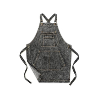 Tablier de travail pour chef OEM, résistant à la chaleur et aux flammes, en tissu tricoté gaufré en soie, pour usage en restaurant et bar, pour hommes