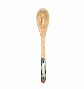 Cuillère à salade en bois, ensemble d'ustensiles de cuisine, ensemble de cuillères en bois gravées sur mesure, cuillère gravée personnalisée - Product Image 2