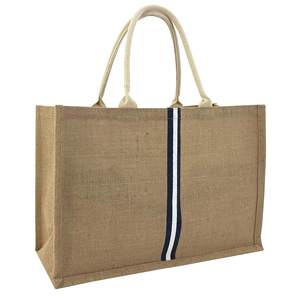 Bolsa de Playa de Yute, Fibra Natural Biodegradable, Alternativa Duradera a las Bolsas de Plástico para una Vida Sostenible - Product Image 1