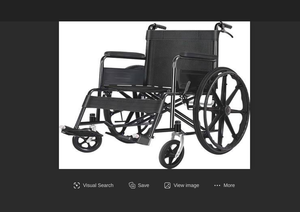 Foldable Lightweight Wheelchair with <b>Adjustable</b> Armrests and <b>Footrests</b> for Home and Hospital Use - Product Image 6