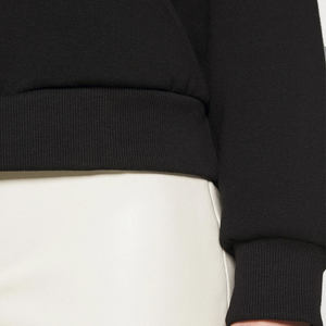 Sudadera Casual de Manga Larga con Cuello Redondo y Bordado de Color Sólido para Mujer - Algodón/Fibra de Bambú Ecológica y Transpirable - Product Image 5