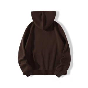 เสื้อฮู้ดดี้ผู้ชายคุณภาพสูง ผ้าฝ้ายฟลีซ 100% ซิปหน้า ตกแต่งด้วยคริสตัล ออกแบบเองได้ สไตล์สตรีทแวร์สำหรับฤดูหนาว ระบายอากาศได้ดี เป็นมิตรกับสิ่งแวดล้อม มีกระเป๋า - Product Image 2
