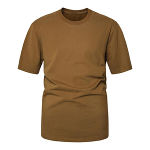 เสื้อยืดคอกลมแขนสั้นผู้ชายไซส์ใหญ่ ผ้าฝ้าย 100% หนา 230 กรัม ระบายอากาศได้ดี ทรงหลวม ใส่ได้หลายโอกาส ไม่เป็นขุย สีสันปรับแต่งได้ - Product Image 1