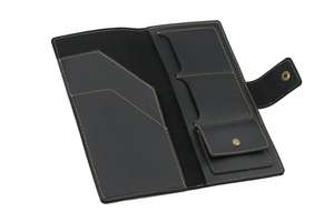 Cartera Ecológica de Piel de Vaca con Estampado para Pasaporte y Tarjetas de Viaje - Product Image 3