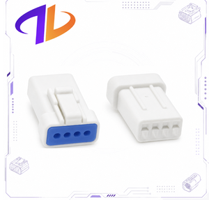 04R-JWPF-VSLE-S ขั้วต่อสายไฟรถยนต์แบบกันน้ำ IPX7 ทำจากทองแดง 4 ขา แบบตัวผู้/ตัวเมีย  พร้อมปลอกหุ้มสายไนลอน ขนาด 2.0 มม. ใช้ร่วมกันได้ - Product Image 1