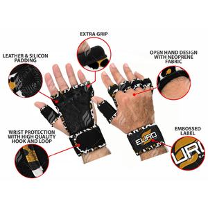 Guantes de gimnasio de neopreno al por mayor para levantamiento de pesas con palmas acolchadas, soporte para muñecas y ventilación - Product Image 6