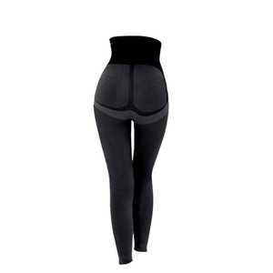 Leggings de yoga taille haute pour femme, motif uni, longueur genou, en Spandex/Nylon respirant, effet froncé aux fesses, vêtements de fitness ODM - Product Image 4