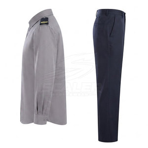 Conjunto de Ropa de Trabajo de Seguridad, Uniforme de Seguridad con Múltiples Bolsillos, Transpirable, Tela 100% Poliéster, Cierre de Botones, Cintura Ajustable, Unisex - Product Image 3