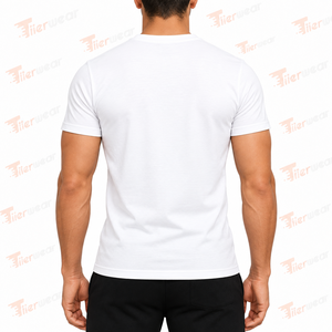 Tiierwear Men's <b>White</b> Short Sleeve <b>T</b>-<b>Shirt</b> Don'<b>t</b> Give Up Printed Casual O-Neck Regular Fit Cotton Jersey <b>Shirt</b> for men - Product Image 4