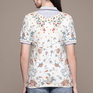 Chemise polo à manches courtes respirante pour l'été, nouvelle conception, impression par sublimation personnalisée, polyester. - Product Image 2