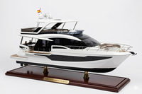 Maquette de bateau Galeon 640 Fly (Série Fly) sur mesure, 36 pouces, en cèdre peint à la main, modèle de bateau de table OMH CM496