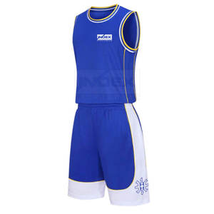 Conjunto de Camiseta de Baloncesto INDEX SPORTSWEAR Azul y Blanco Sin Mangas, Absorbente de Humedad, Ropa Deportiva Unisex para Adultos - Product Image 3