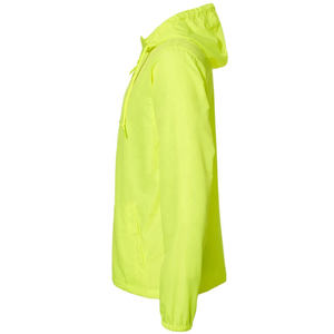 Veste coupe-vent en jean respirante à capuche pour l'hiver, séchage rapide, grande taille, confortable, avec logo frontal, faible MOQ, prix de gros - Product Image 3