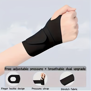 Profit Sport Adjustable Neoprene <b>Wrist</b> Brace <b>Support</b> Band with Thumb Hole Hook and Loop Strap for <b>Wrist</b> Palm Protection - Product Image 5