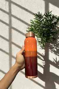 Pure Copper <b>Water</b> <b>Bottle</b> Printed Mosaic Design Ayurvedic Health Flask Leakproof Metal Drinkware <b>Custom</b> Logo Wholesale <b>Bottles</b> - Product Image 4