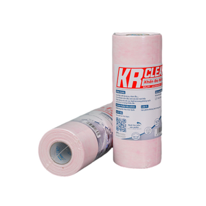 KrClean Vietnam High Quality Non Woven Round Towels Multi Use <b>Absorbent</b> Kitchen Cleaning <b>Cloths</b> Plain Disposable Wipes 1kg - Product Image 1