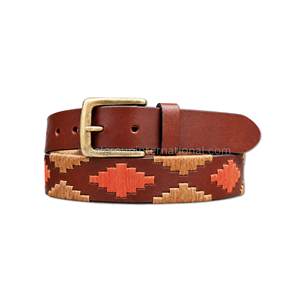 Cinturón Casual de Cuero Gaucho Argentino Hecho a Mano de Calidad, Cinturón de Cuero Genuino de Fabricante Directo para Accesorios Masculinos - Product Image 1