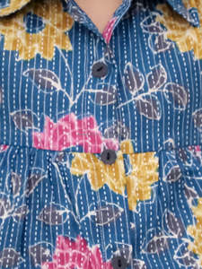 Conjunto de ropa de algodón de calidad superior para niñas, camisa informal de manga corta con patrón sólido, camisa de lujo para niños de 1 a 12 años - Product Image 4