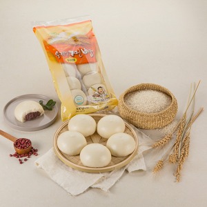 [MILWON] Assortiment de Snacks Coréens pour l'Étalage en Magasin d'Épicerie Asiatique : Snack aux Haricots Rouges, Boulette de Blé Coréenne Cuite à la Vapeur 500g - Product Image 1