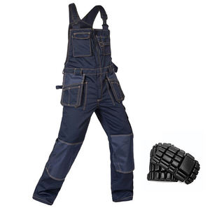 Salopette de sécurité unisexe 100% coton FR résistante aux flammes, genoux renforcés, design multi-poches, certifiée Oeko-Tex, vêtements de travail - Product Image 1